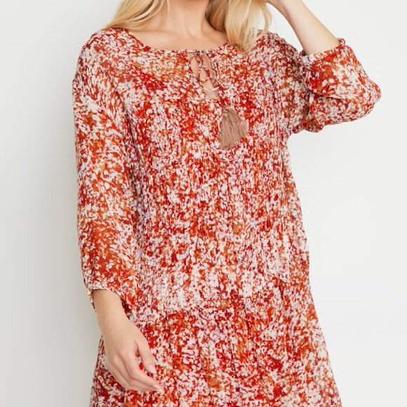 CREAM CLOTHING CRLeona Dress Size 38 (8-10) Boho Sheer Flowy Feminine - Picture 1 of 10